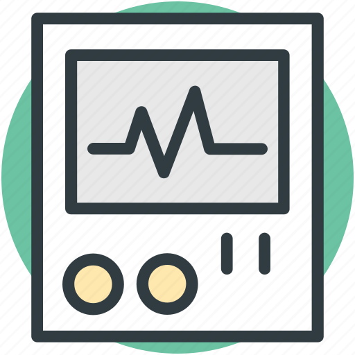 Ecg, ecg machine, electrocardiograph, heart check up, heart rate machine icon - Download on Iconfinder