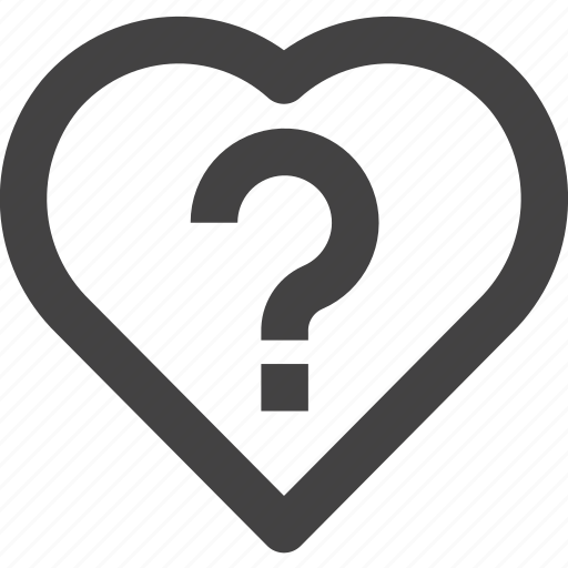 Favorite, heart, love, medical, question icon - Download on Iconfinder
