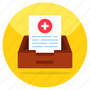 medical drawer, medical file, medical document, medical doc, hospital document
