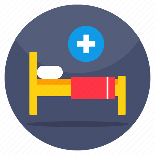 Patient bed, hospital bed, hospital cot, furniture, bedstead icon - Download on Iconfinder