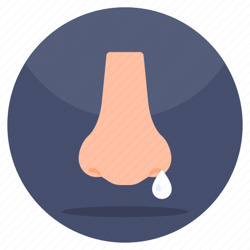 Running nose, flu, nasal congestion, nasal drip, stuffy nose icon - Download on Iconfinder