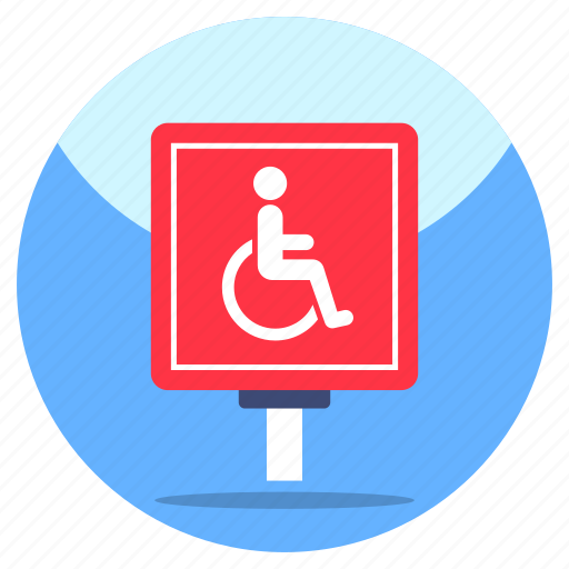 Handicap sign, disabled sign, handicap board, disabled board, handicap symbol icon - Download on Iconfinder