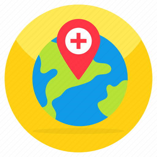 Global medical location, global direction, global gps, navigation, geolocation icon - Download on Iconfinder
