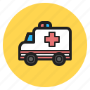 anbulance, dispatch, emergency, hospital, medical, supplies, vehicle
