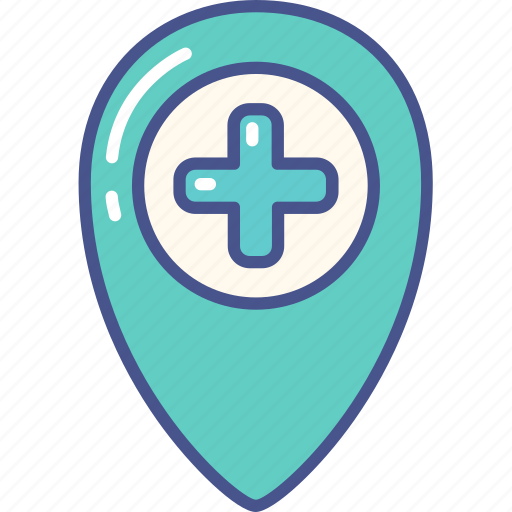 Gps, hospital, location, medical, pin icon - Download on Iconfinder