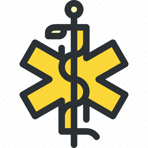 Ambulance, caduceus, cross, health, healthcare, medical, snake icon - Download on Iconfinder