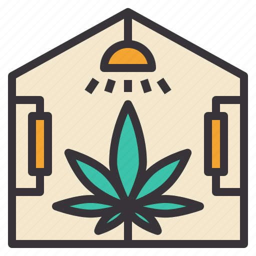Cannabis, farm, greenhouse, marijuana, plant icon - Download on Iconfinder