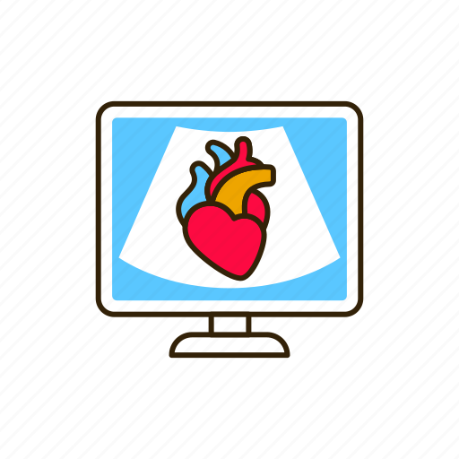 Checkup, echocardiography, healthcare icon - Download on Iconfinder