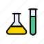 experiment, flask, lab, medical, tube 