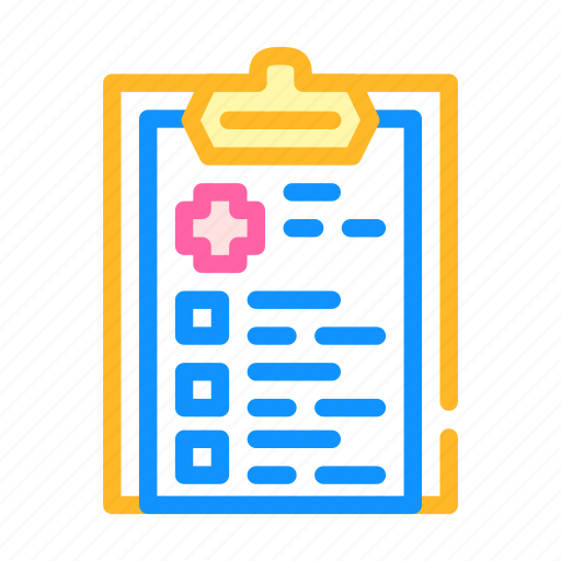 Medical, health, card, checklist, questionnaire, checkup icon - Download on Iconfinder