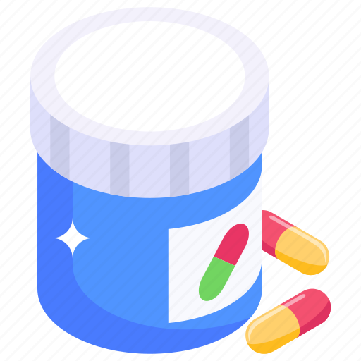 Capsules jar, pills jar, medicine jar, pill bottle, antibiotics icon - Download on Iconfinder