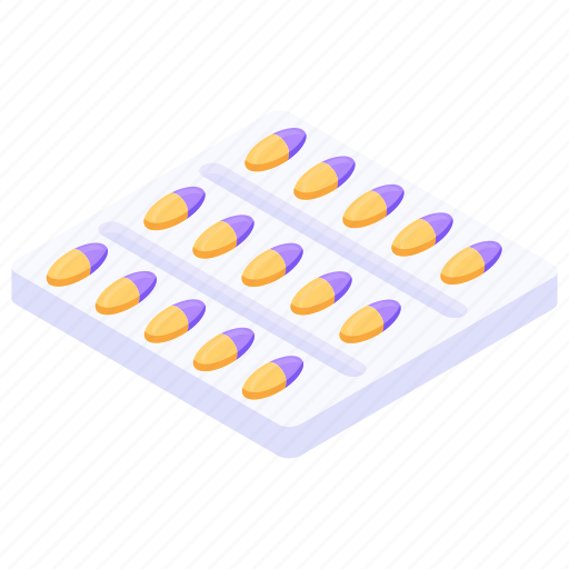 Medicine strip, pills strip, medication, pharmaceutical medicine, medical treatment icon - Download on Iconfinder