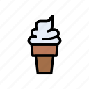 cone, cream, delicious, ice, sweet