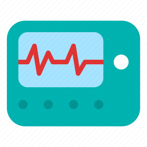 Ecg, monitor, electrocardiogram, heartbeat, cardiology, medical, equipment icon - Download on Iconfinder