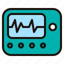 ecg, monitor, electrocardiogram, heartbeat, cardiology, medical, equipment