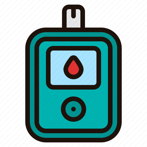 Glucose, meter, sugar, blood, level, diabetes, test icon - Download on Iconfinder
