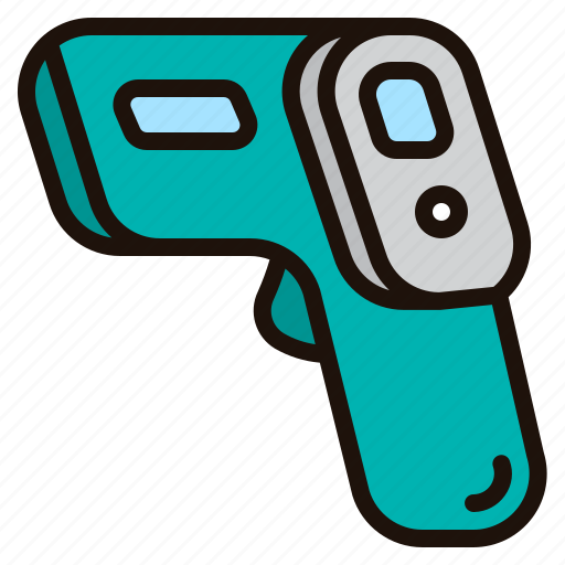 Thermometer, gun, temperature, thermometers, medical, equipment, health icon - Download on Iconfinder