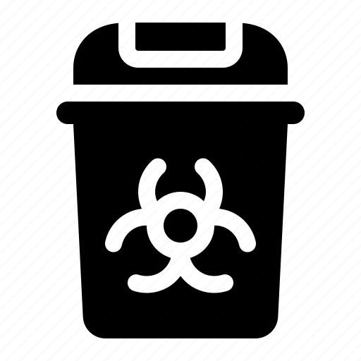 Medical, waste, bin, toxic, biohazard, garbage, container icon - Download on Iconfinder