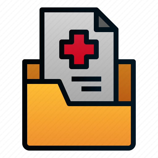 File, folder, health, hospital, medical, paper, report icon - Download on Iconfinder