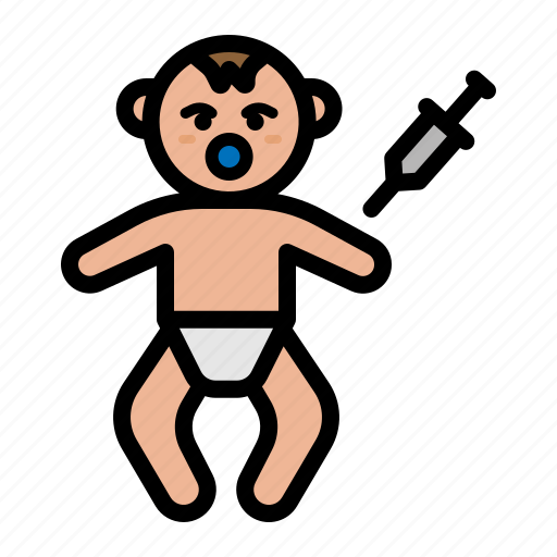 Medical, baby, infant, vaccine, vaccination, injection, hospital icon - Download on Iconfinder