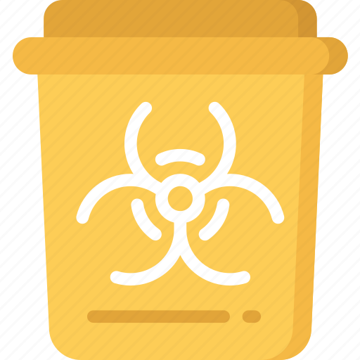 Bin, health care, hospital, medical, radioactive, waste icon - Download on Iconfinder