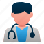 avatar, doctor, hospital, male, man, people, profession 