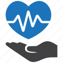care, heart, health, cardiogram