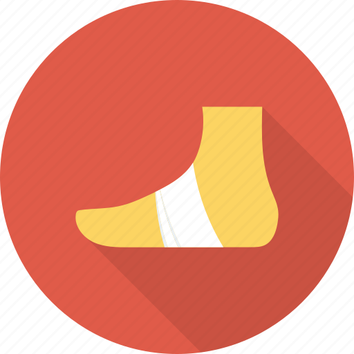 Bandage, foot, injury, plaster, sprain icon - Download on Iconfinder