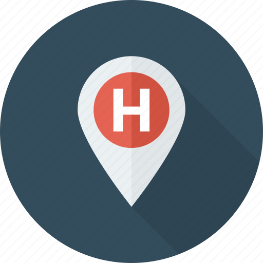 Hospital, location, map, pin icon - Download on Iconfinder