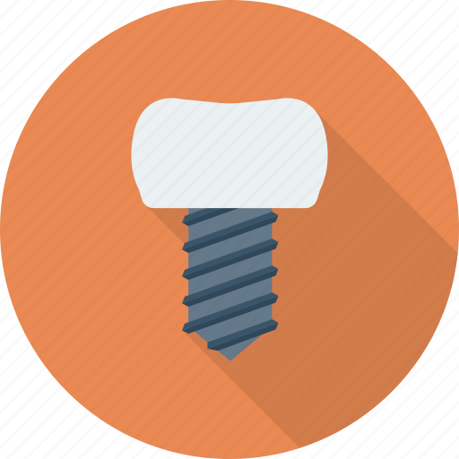Dental, dentist, inplant, root, teeth, tooth, treatment icon - Download on Iconfinder
