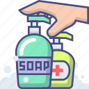 infection, protection, soap, virus 