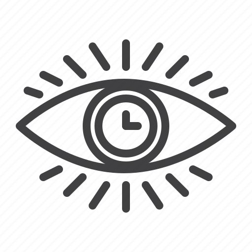 Eye, clock, time, monitoring icon - Download on Iconfinder