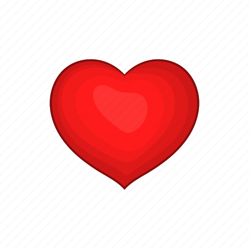Cartoon, gift, heart, holiday, red, romance, shape icon - Download on Iconfinder