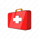 aid, box, cartoon, case, first, hospital, medicine