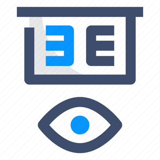 Check, eye test, medical, opthalmology, test icon - Download on Iconfinder