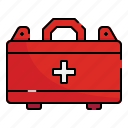 care, emergency, first aid, kit, medical, medicine, treatment 
