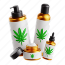 cannabis, topical, herbal medicine, herbal marijuana, marijuana, herbal, herb, 3d icon, 3d illustration 
