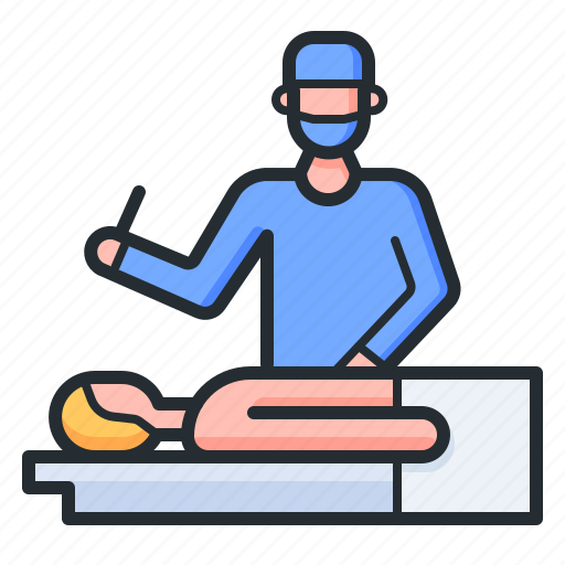 Surgeon, surgery, patient, operation icon - Download on Iconfinder