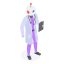 robot, doctor, healthcare, ai, diagnosis, patient, medical