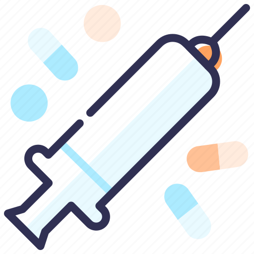 Injection, medicine, pills, syringe, vaccine icon - Download on Iconfinder