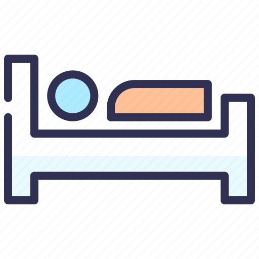 Clinic, hospital bed, hospital room, hospital ward, medical bed, patient bed icon - Download on Iconfinder