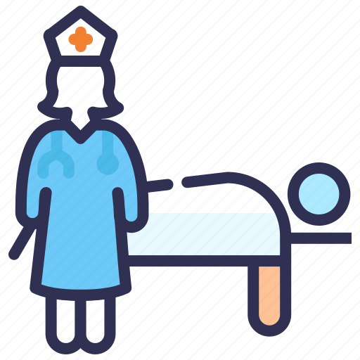 Clinic, hospital bed, hospital room, hospital ward, patient bed, treatment icon - Download on Iconfinder