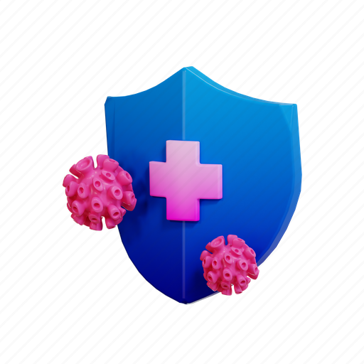 Sield, virus, bug, protection, security, secure, shield 3D illustration - Download on Iconfinder