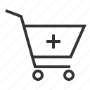 cart, cross, pharmacy, purchases, shopping