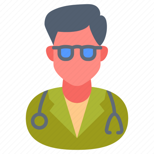 Therapist, emotional, supporter, licensed, man, hospital, head icon - Download on Iconfinder