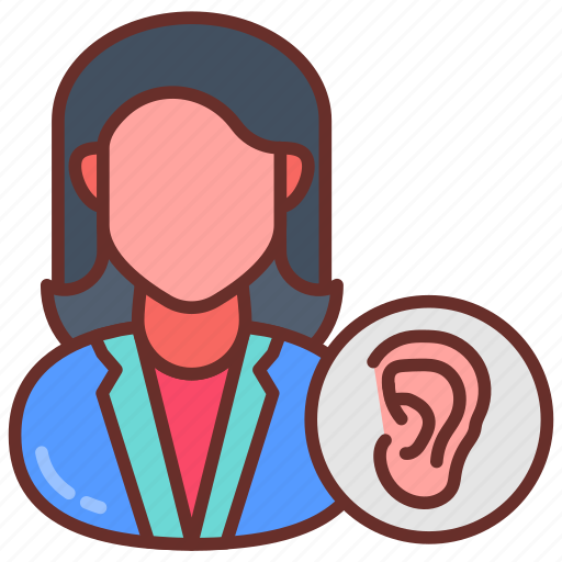 Audiologist, ear, ent, doctor, rhinologist, otolaryngologist icon - Download on Iconfinder