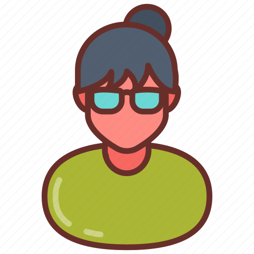 Patient, ill, person, female, lady, bun, hair icon - Download on Iconfinder