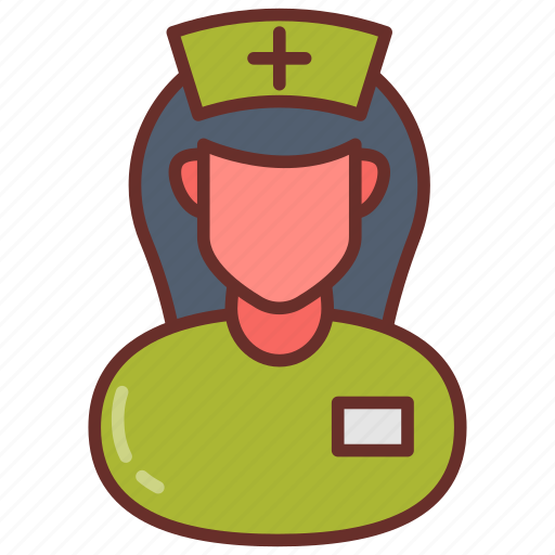 Gerontological, nurse, caretaker, personal, assistant, medical, girl icon - Download on Iconfinder