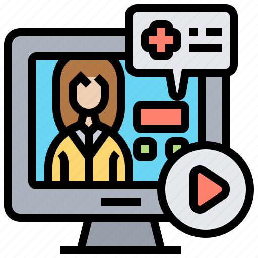 Contact, healthcare, online, service, video icon - Download on Iconfinder