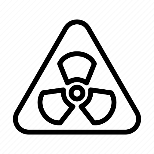 Radiation zone, caution, dangerous, warning sign, alert icon - Download on Iconfinder